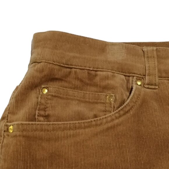 Jones‎ of New York Signature Brown Corduroy Stretch Pants Straight Leg Size 10 - Picture 6 of 8